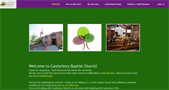 Desktop Screenshot of canterburybaptist.org