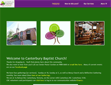 Tablet Screenshot of canterburybaptist.org